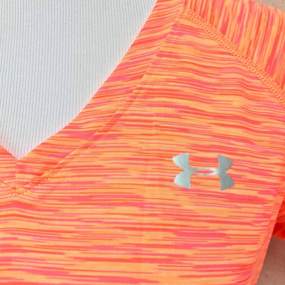 Hi-Vis UA Heatgear Short Sleeve Tech Sport Top - Picture 5 of 15